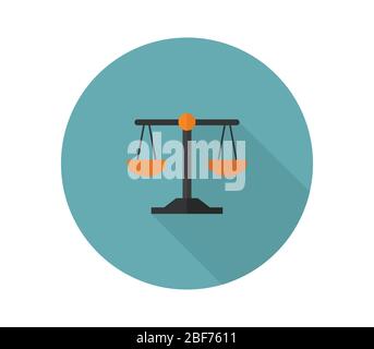 Libra icon illustrated in vector on white background Stock Vector