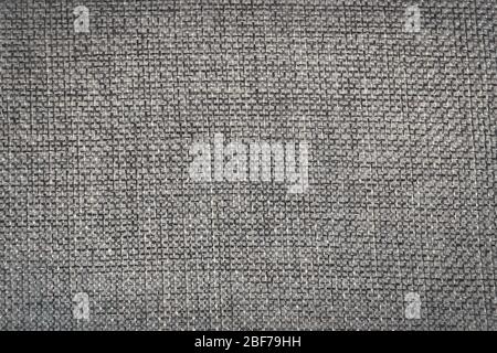 Abstract background of roughly woven grey fabric for design Stock Photo