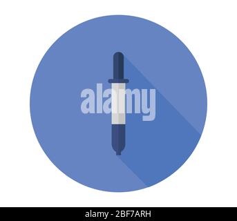 pipette icon illustrated in vector on white background Stock Vector