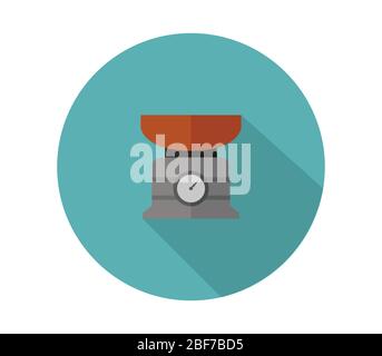 kitchen scale icon illustrated in vector on white background Stock Vector