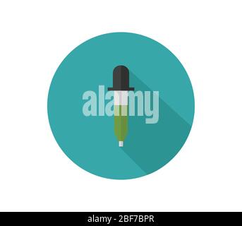 pipette icon illustrated in vector on white background Stock Vector