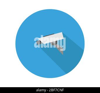 surveillance camera icon illustrated in vector on white background Stock Vector