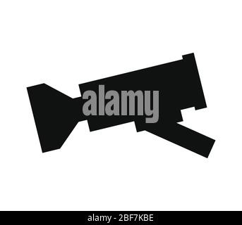 surveillance camera icon illustrated in vector on white background Stock Vector