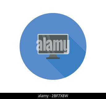 television icon illustrated in vector on white background Stock Vector