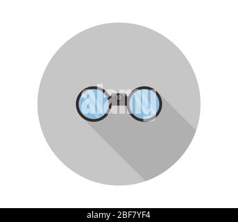 binoculars icon illustrated in vector on white background Stock Vector