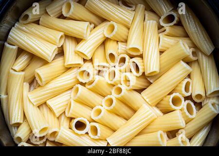 Download Yellow Italian Cooked Pasta Tortiglioni Abstract Background Traditional Food Texture Stock Photo Alamy Yellowimages Mockups