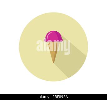 ice cream icon illustrated in vector on white background Stock Vector ...