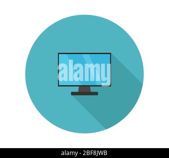 television icon illustrated in vector on white background Stock Vector