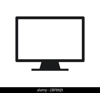 television icon illustrated in vector on white background Stock Vector