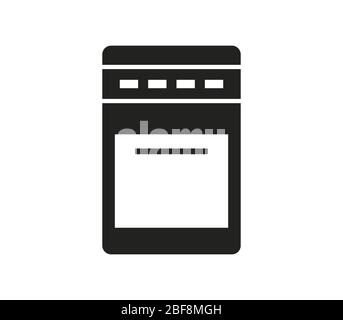 oven icon illustrated in vector on white background Stock Vector