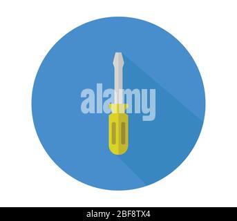screwdriver icon illustrated in vector on white background Stock Vector ...