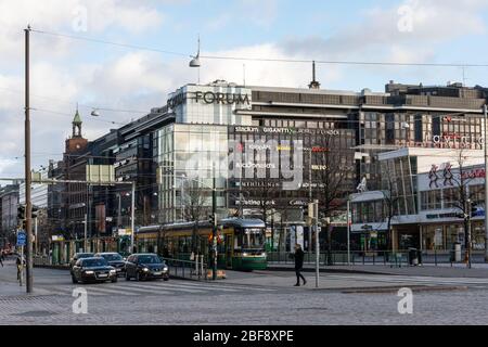 Forum shopping center in Helsinki, Finland Stock Photo