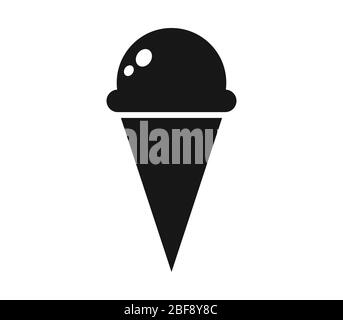 ice cream icon illustrated in vector on white background Stock Vector ...