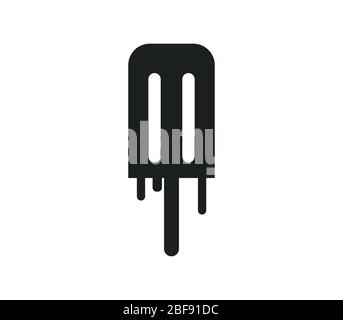 ice cream icon illustrated in vector on white background Stock Vector ...