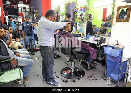 Milano (Italy) immigrants in Padova street Stock Photo