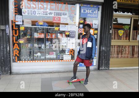 Milano (Italy) immigrants in Padova street Stock Photo