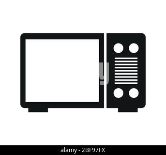 microwave icon illustrated in vector on white background Stock Vector