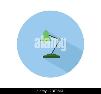 lamp icon illustrated in vector on white background Stock Vector