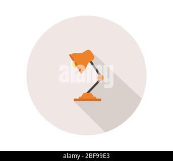 lamp icon illustrated in vector on white background Stock Vector