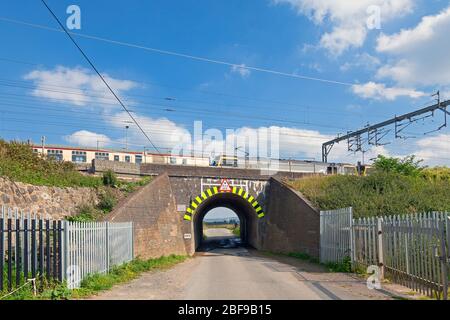 England, Buckinghamshire, Ledburn, Mentmore Bridge (scene of the 'Great Train Robbery' on 8th August 1963) Stock Photo