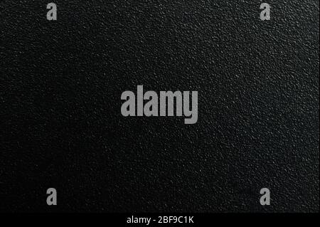 Black metal rough background macro close up view Stock Photo