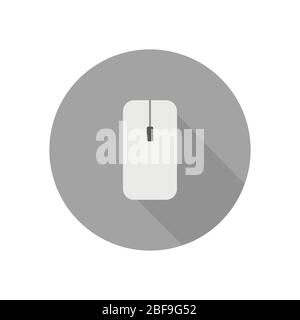mouse icon illustrated in vector on white background Stock Vector