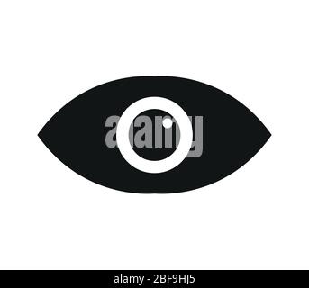eye icon illustrated in vector on white background Stock Vector Image ...