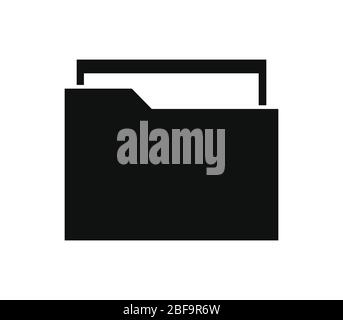 folder icon illustrated in vector on white background Stock Vector ...