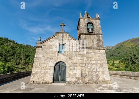 Church of Christ (Igreja Matriz do Sistelo), Sistelo, Arcos de Valdevez, Portugal. Stock Photo