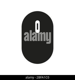 mouse icon illustrated in vector on white background Stock Vector