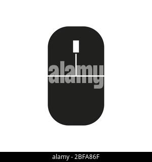 mouse icon illustrated in vector on white background Stock Vector