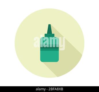 glue icon illustrated in vector on white background Stock Vector