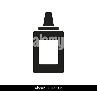 glue icon illustrated in vector on white background Stock Vector