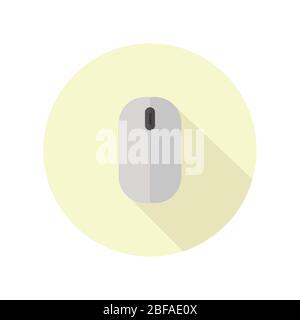mouse icon illustrated in vector on white background Stock Vector