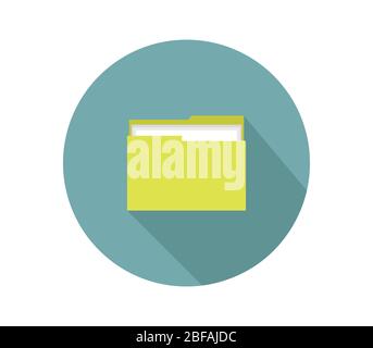 folder icon illustrated in vector on white background Stock Vector ...