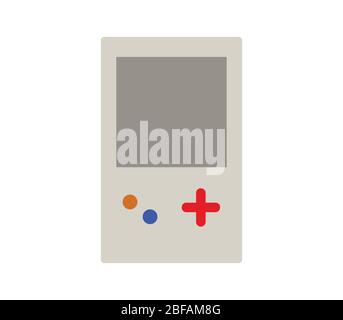 gameboy icon illustrated in vector on white background Stock Vector