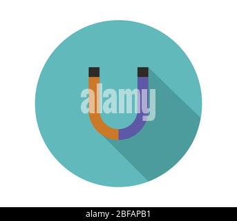 magnet icon illustrated in vector on white background Stock Vector