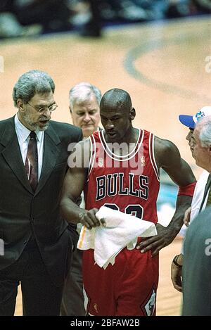 Chicago Bulls Coach Phil Jackson, Michael Jordan, And Sports