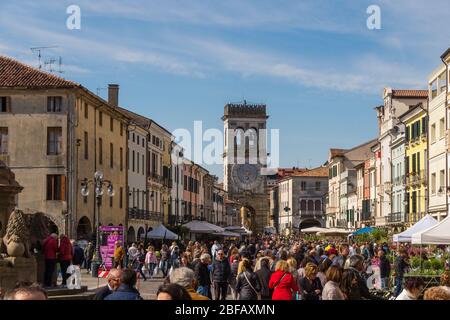 Blumenfest in Este, Provinz Padua, Venetien, Italien, Europa Stock Photo