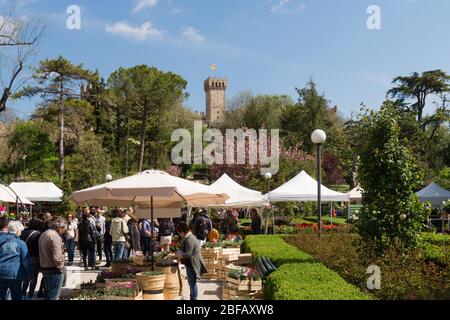 Blumenfest in Este, Provinz Padua, Venetien, Italien, Europa Stock Photo