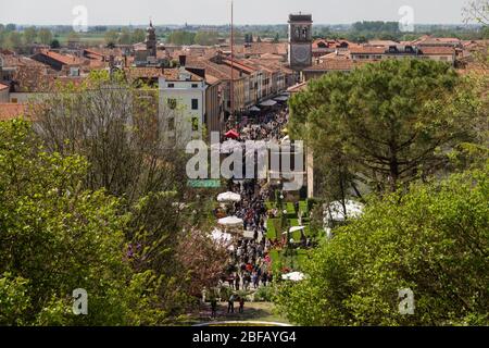 Blumenfest in Este, Provinz Padua, Venetien, Italien, Europa Stock Photo