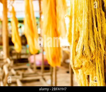 Silk Factory In Siem Reap, Cambodia Stock Photo - Alamy