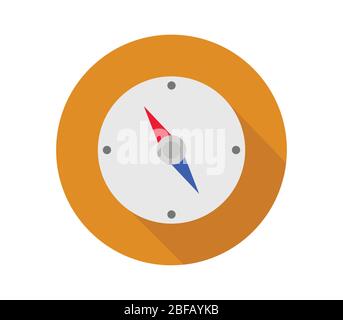 compass icon illustrated in vector on white background Stock Vector