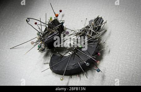 Tailoring tools and accessories Stock Photo