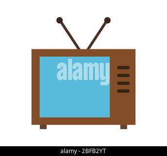 television icon illustrated in vector on white background Stock Vector