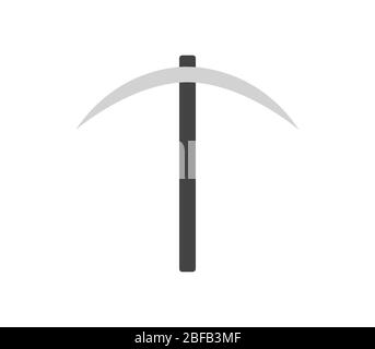 pickaxe icon illustrated in vector on white background Stock Vector