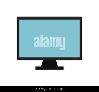 television icon illustrated in vector on white background Stock Vector