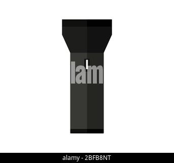 torch icon illustrated in vector on white background Stock Vector