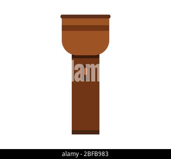 torch icon illustrated in vector on white background Stock Vector