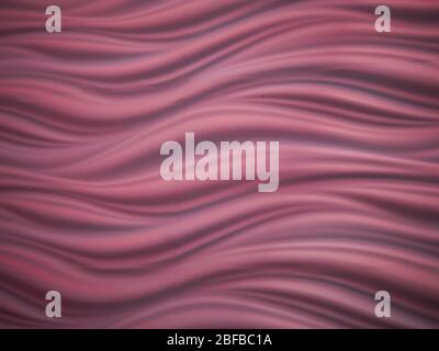 pink waved pattern close up. abstract textured pink painted backgroung. Stock Photo